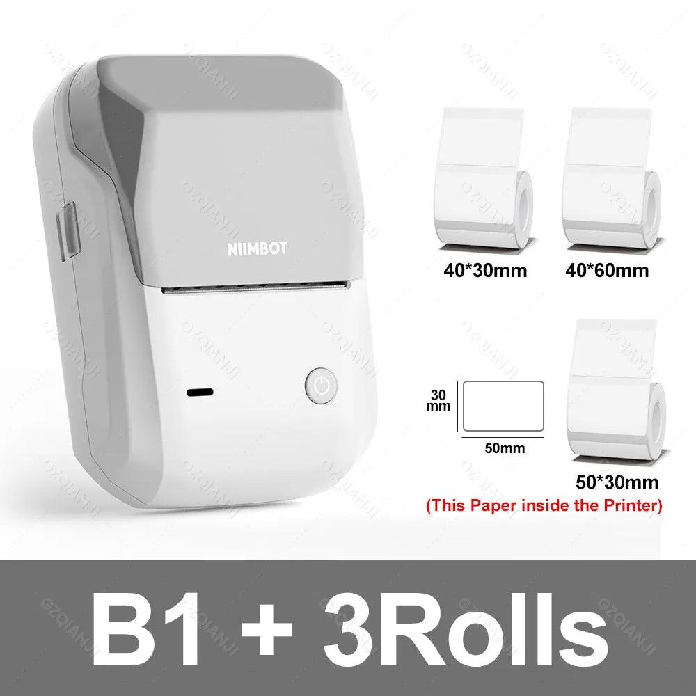 NIIMBOT B1 Portable Thermal Label Printer Bluetooth