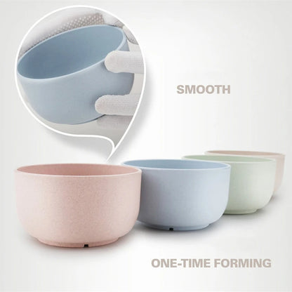 4PCS Wheat Straw Bowls Eco-Friendly Tableware