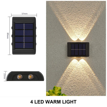 Solar Wall Light Outdoor Waterproof LED Lamp