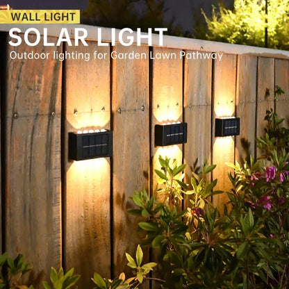 Solar Wall Light Outdoor Waterproof LED Lamp