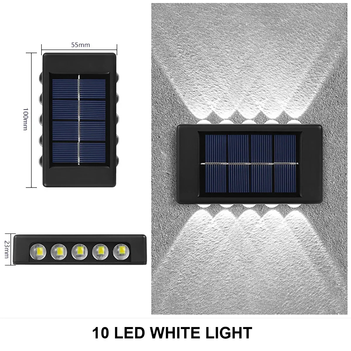 Solar Wall Light Outdoor Waterproof LED Lamp