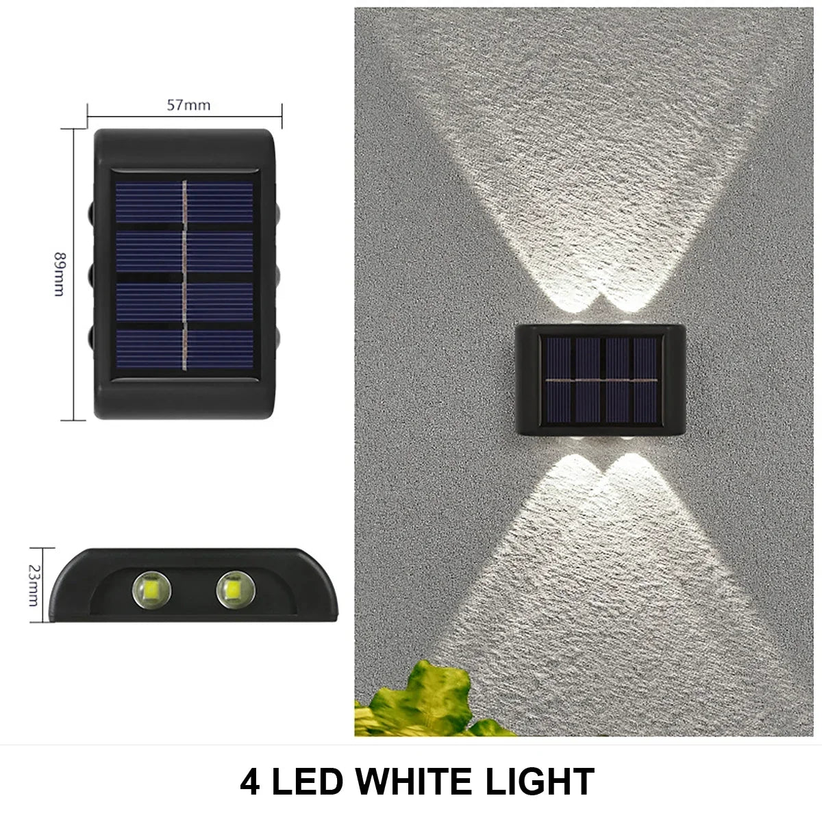 Solar Wall Light Outdoor Waterproof LED Lamp