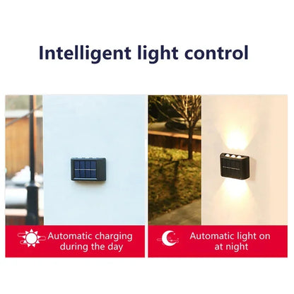 Solar Wall Light Outdoor Waterproof LED Lamp