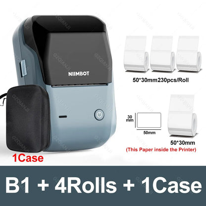 NIIMBOT B1 Portable Thermal Label Printer Bluetooth