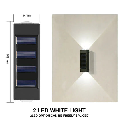 Solar Wall Light Outdoor Waterproof LED Lamp