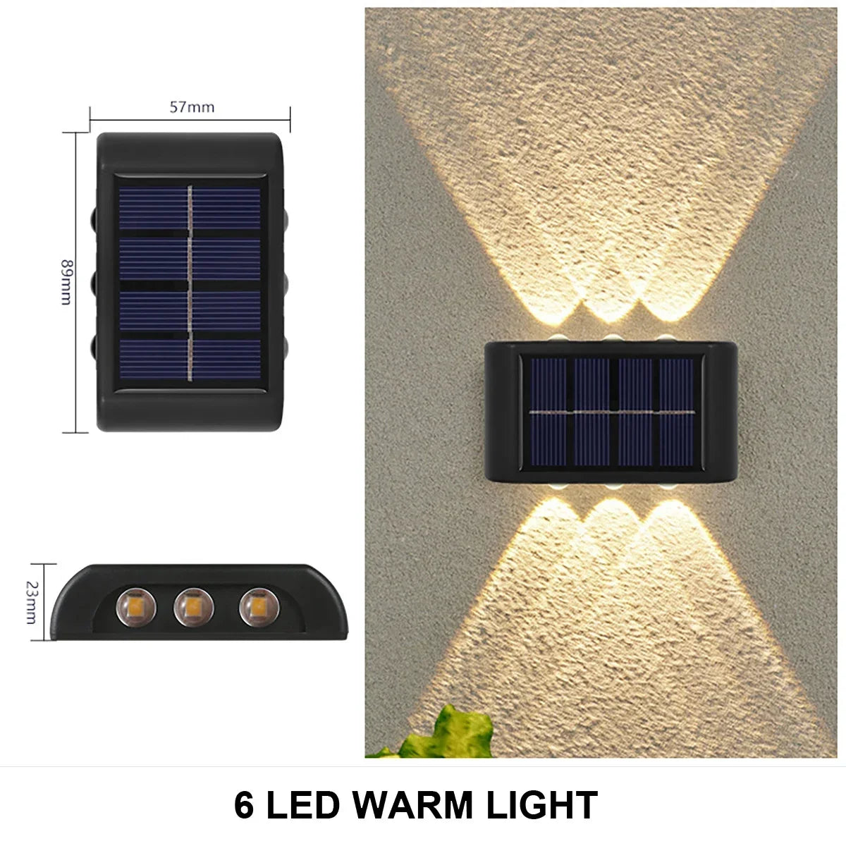 Solar Wall Light Outdoor Waterproof LED Lamp
