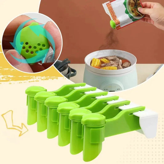 Wall Mounted Spice Bag Organizer with 6/10 Grids