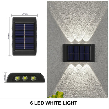 Solar Wall Light Outdoor Waterproof LED Lamp
