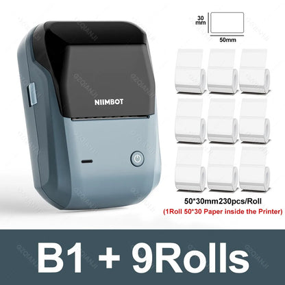 NIIMBOT B1 Portable Thermal Label Printer Bluetooth